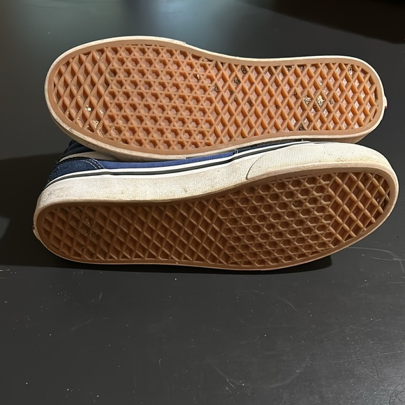 VANS old school SK8-Hi Blue White Men's Size 8.5 High Top Sneakers Shoes EUC - Picture 4 of 6